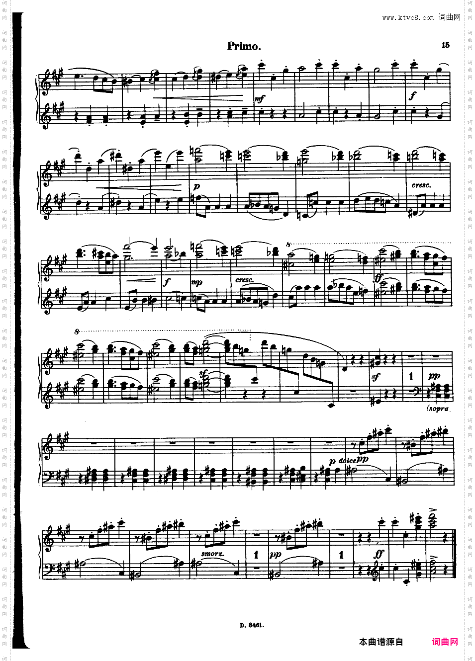 圆舞曲 Walzer Op·3 - 四手联弹