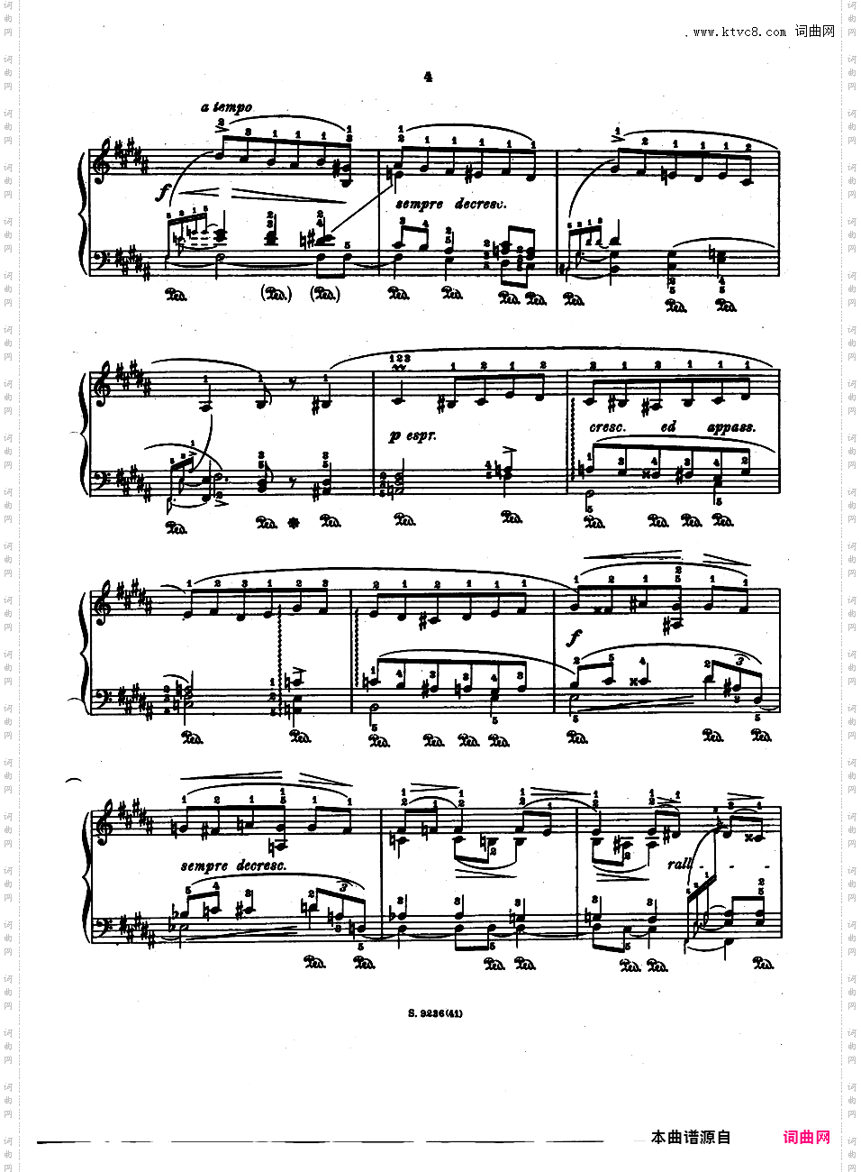 53首以肖邦练习曲为素材而作的练习曲 Etudes d'Apres ChopinGodowsky Etudes d'Apres Chopin - Book 5 41-48