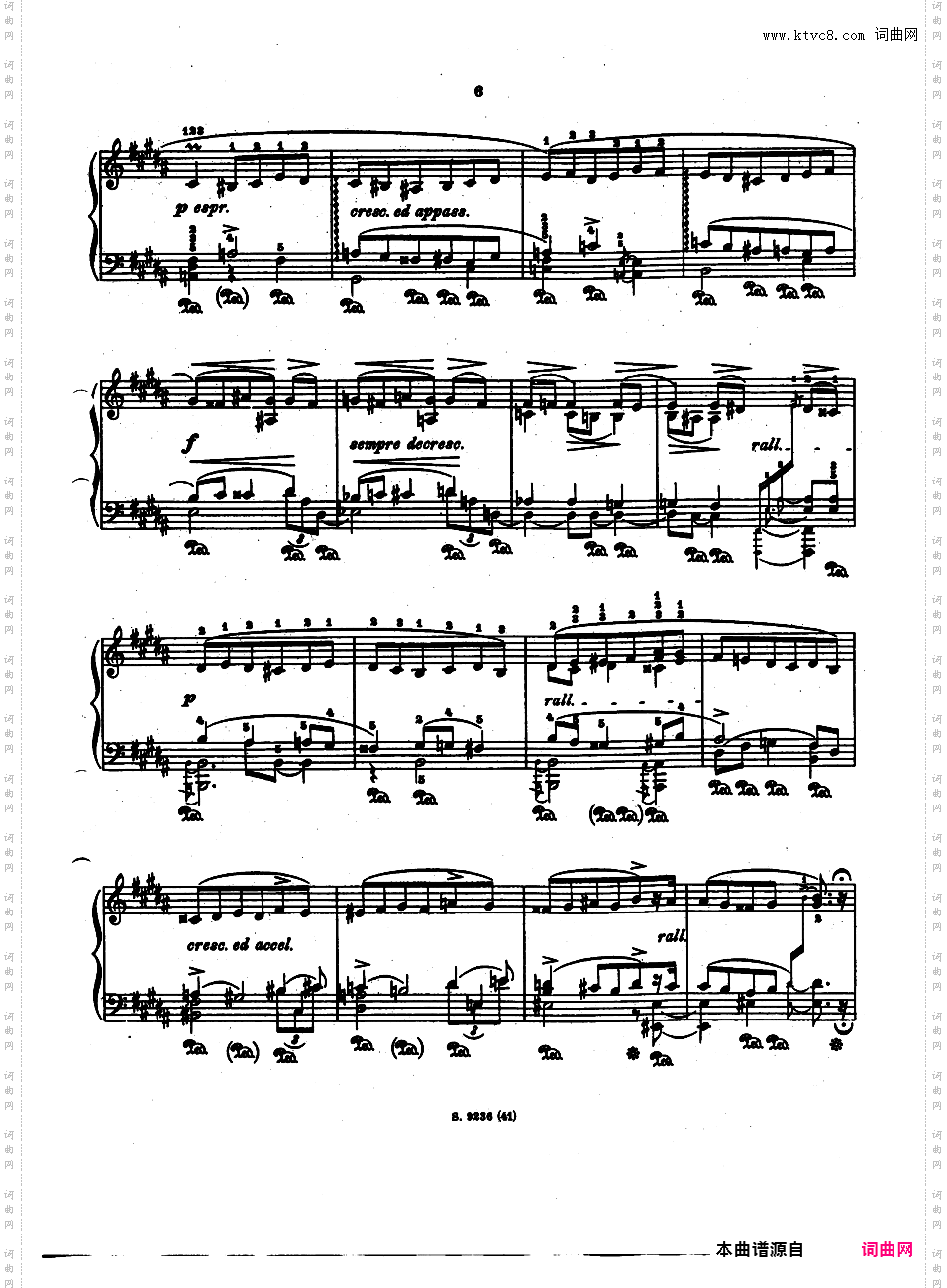 53首以肖邦练习曲为素材而作的练习曲 Etudes d'Apres ChopinGodowsky Etudes d'Apres Chopin - Book 5 41-48