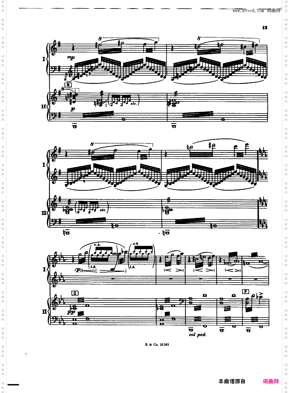 华沙协奏曲 Warsaw ConcertoAddinsell Warsaw Concerto 双钢琴版