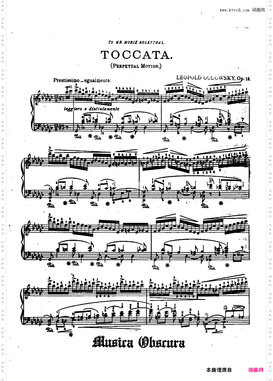 降G大调托卡塔 Toccata in G flat Major Op·13