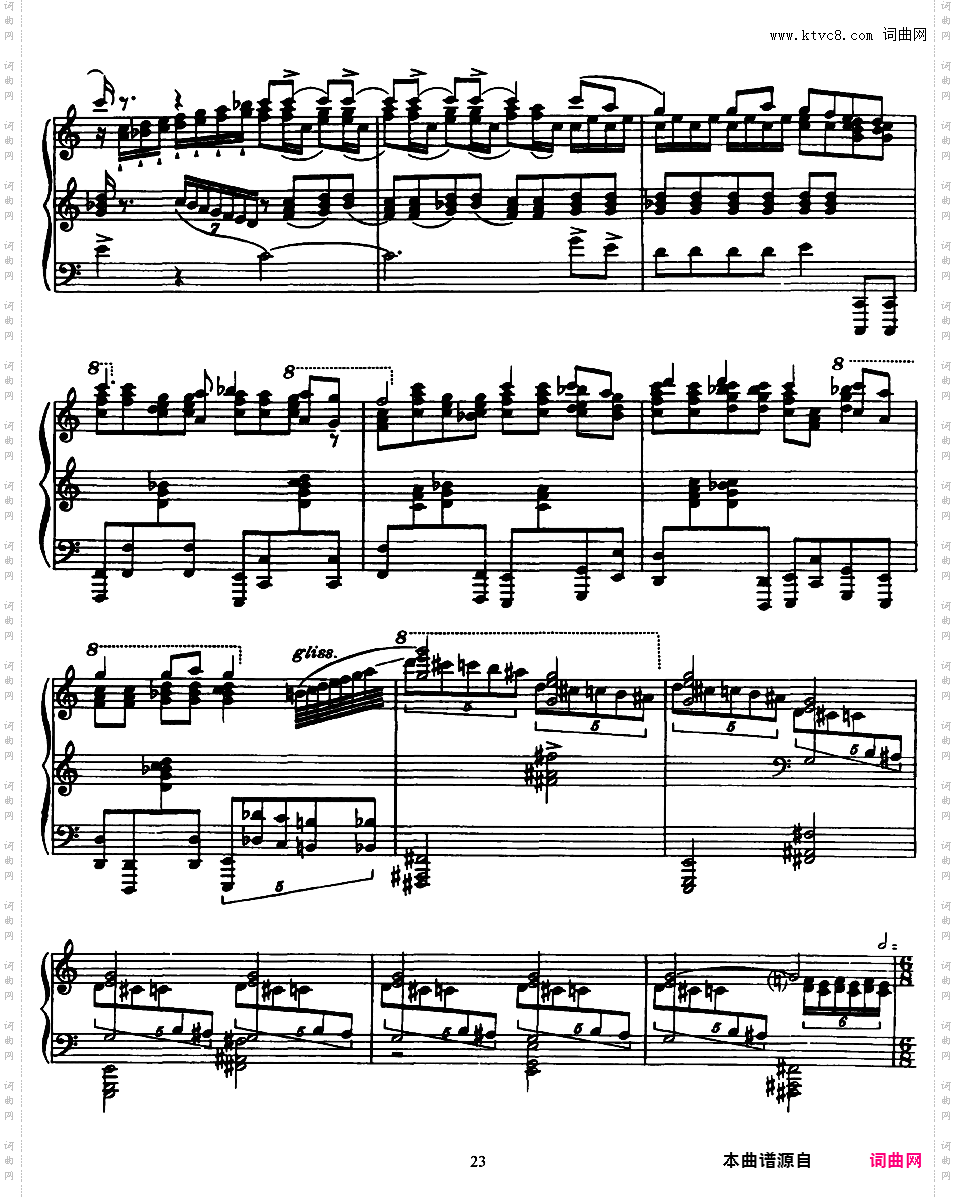 3首彼得鲁什卡小品 Three Movements from PetrushkaStravinsky 3 Movements from Petrouchka版本二