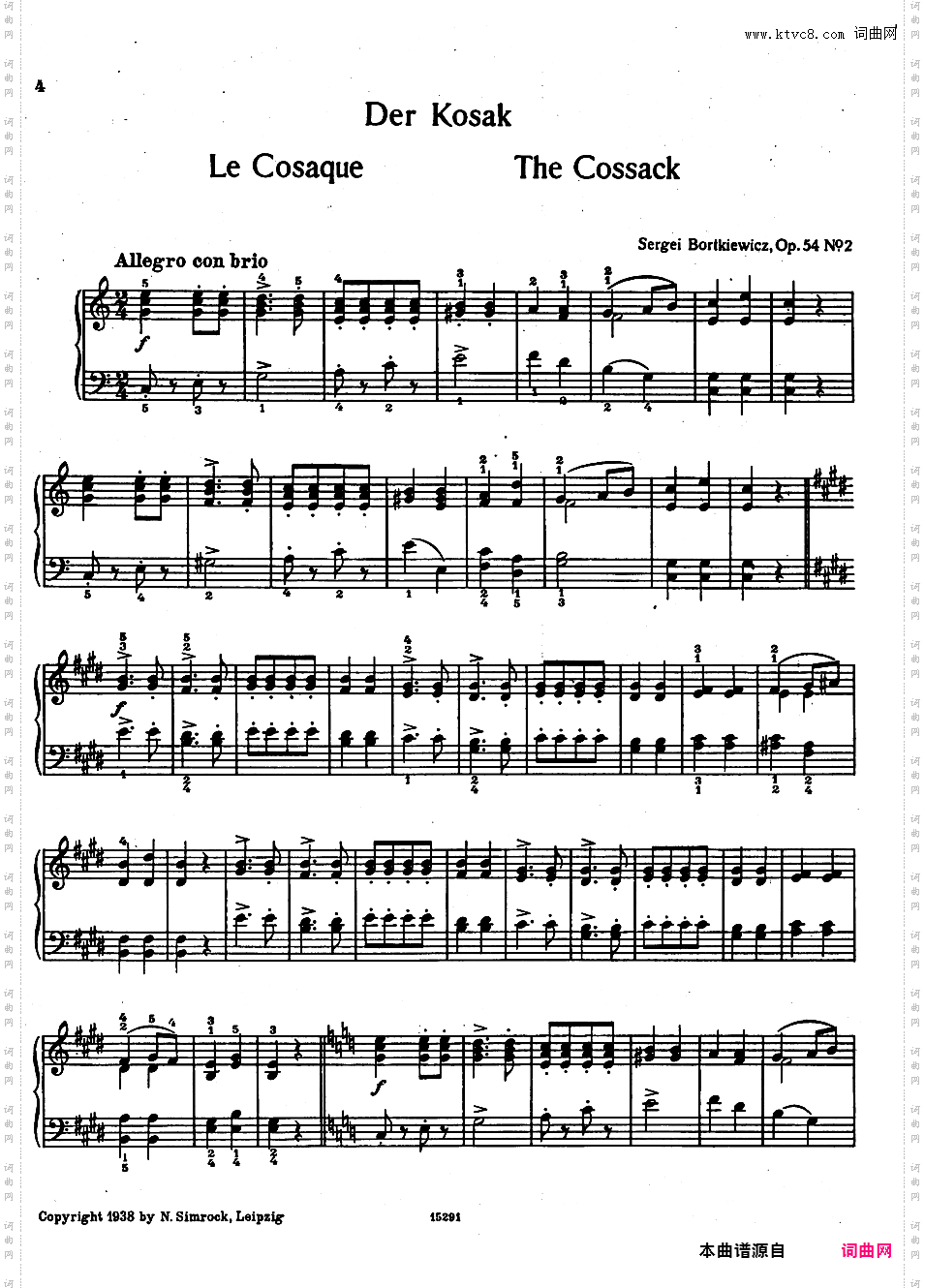 9首简易小品“玩偶” Marionettes Op·54
