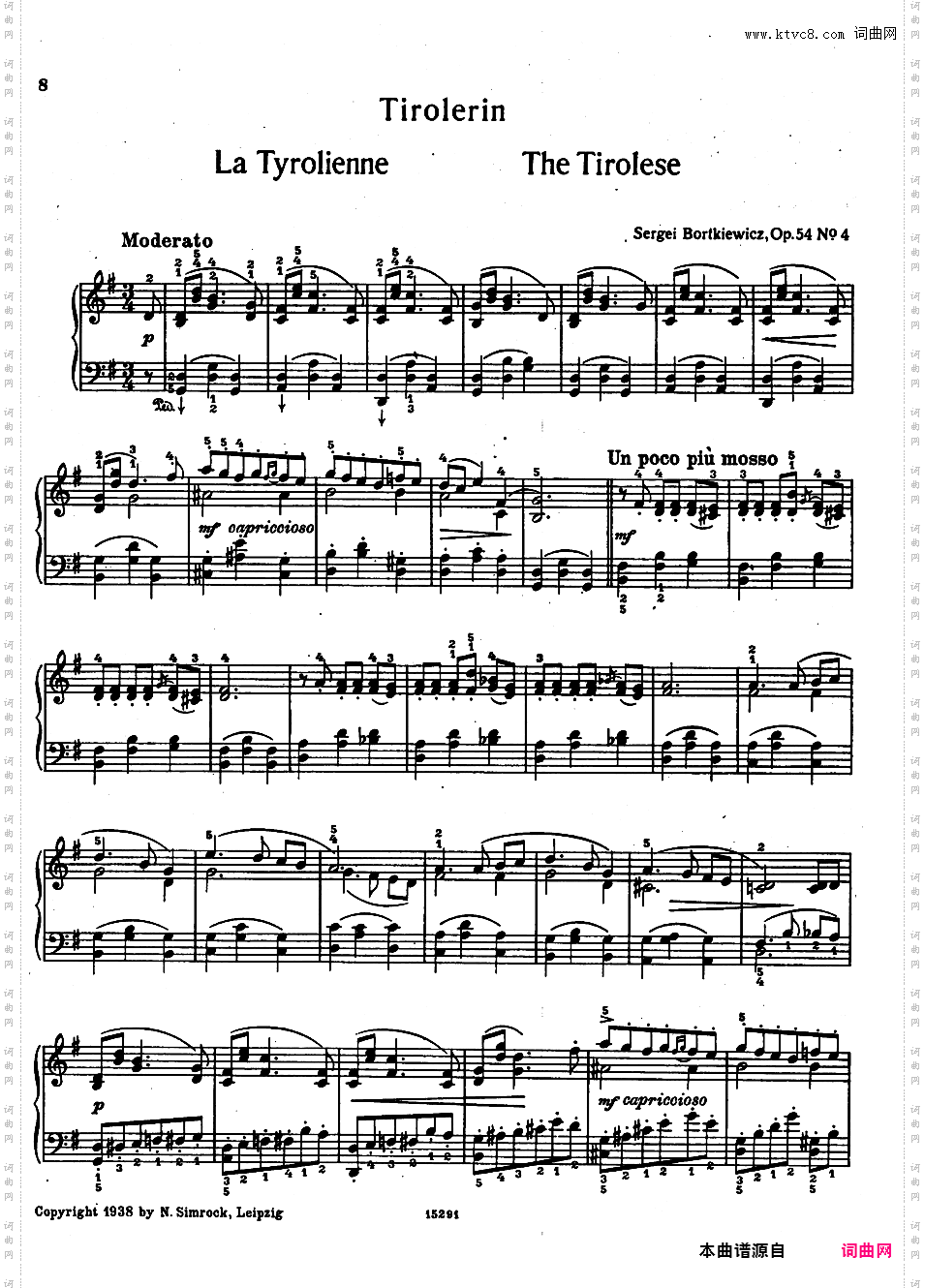 9首简易小品“玩偶” Marionettes Op·54