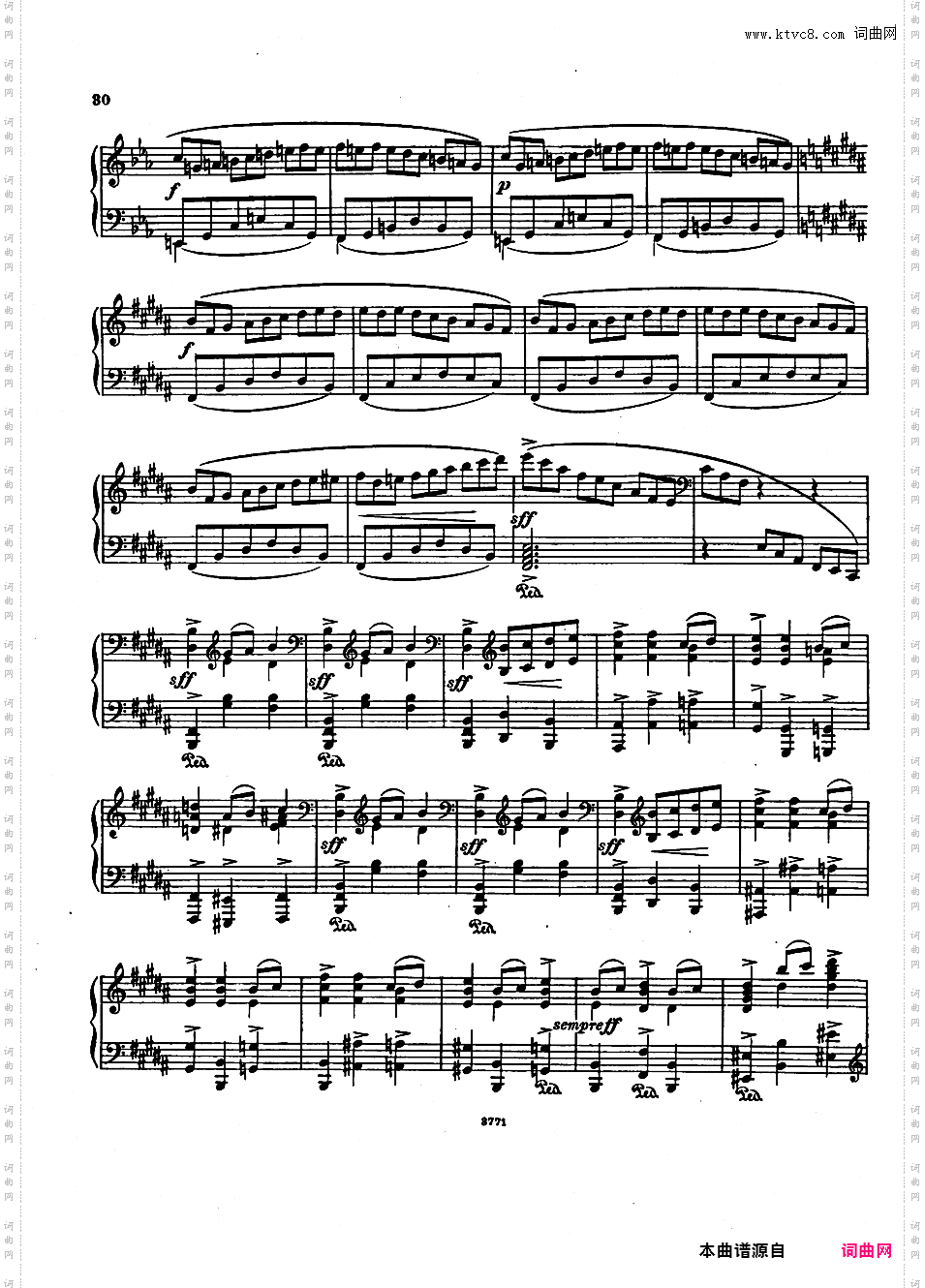 B大调第一钢琴奏鸣曲 Piano Sonata No·1 in B Major Op·9