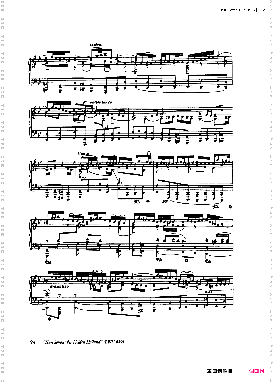 ------改编巴赫作品集------Bach-Busoni Ten Chorale Preludes ed· Dover