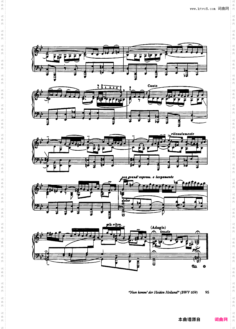 ------改编巴赫作品集------Bach-Busoni Ten Chorale Preludes ed· Dover