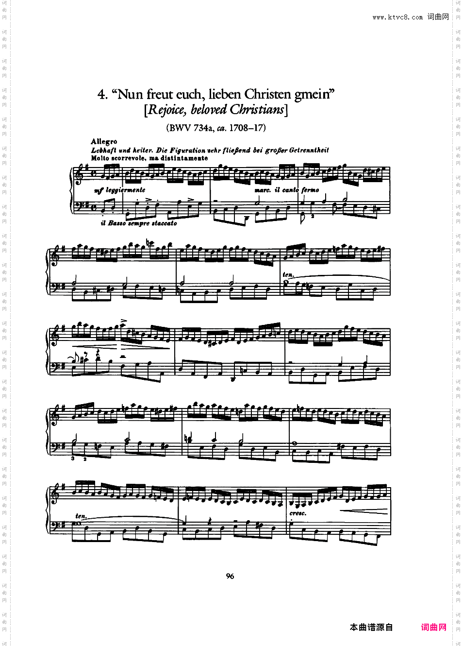 ------改编巴赫作品集------Bach-Busoni Ten Chorale Preludes ed· Dover