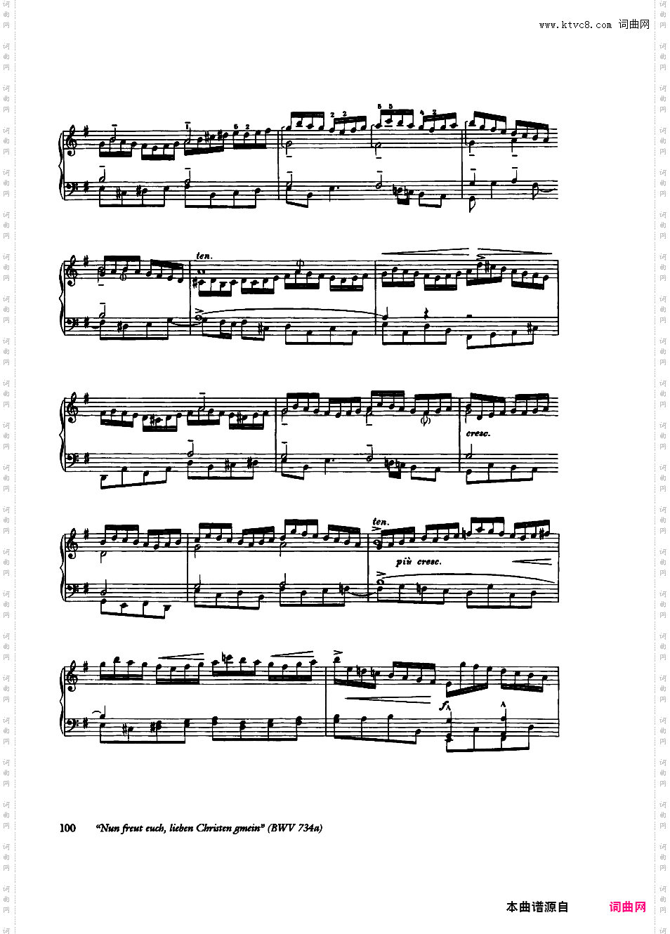 ------改编巴赫作品集------Bach-Busoni Ten Chorale Preludes ed· Dover