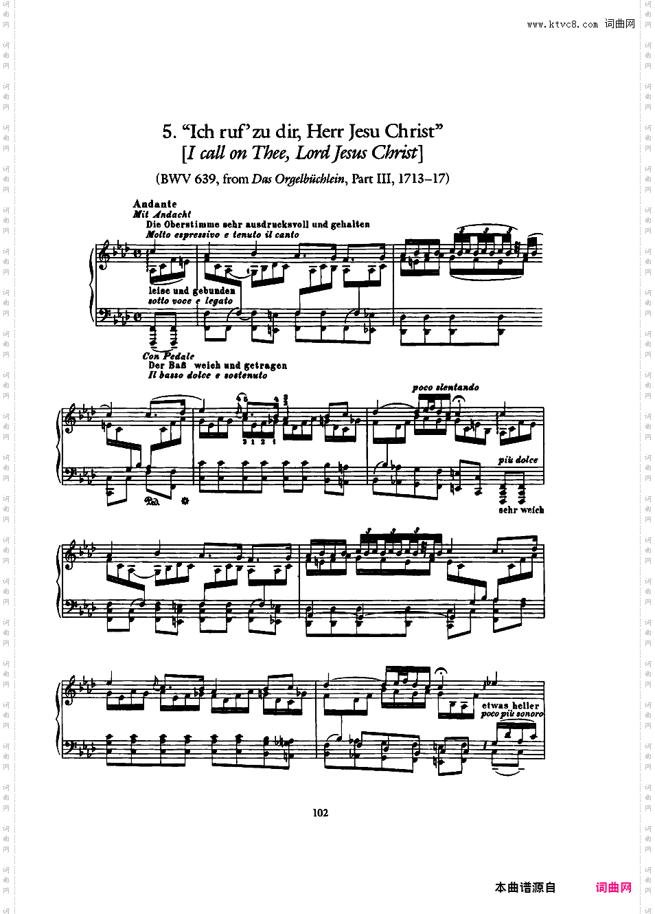 ------改编巴赫作品集------Bach-Busoni Ten Chorale Preludes ed· Dover