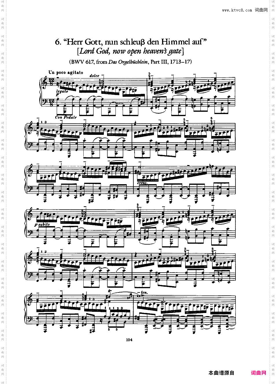 ------改编巴赫作品集------Bach-Busoni Ten Chorale Preludes ed· Dover