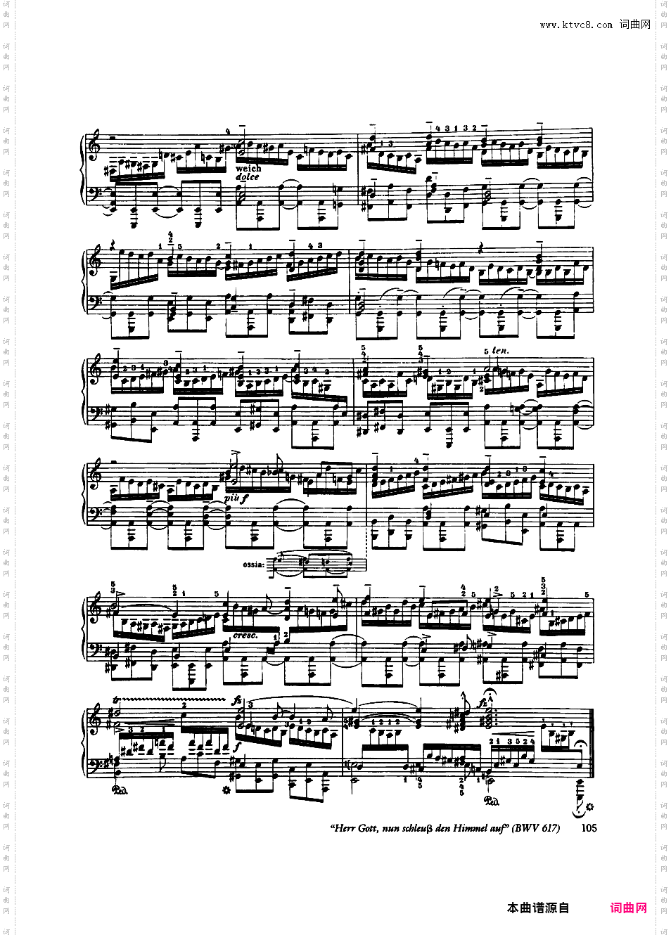 ------改编巴赫作品集------Bach-Busoni Ten Chorale Preludes ed· Dover