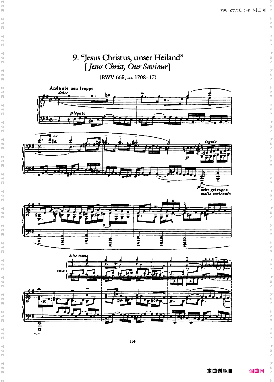 ------改编巴赫作品集------Bach-Busoni Ten Chorale Preludes ed· Dover