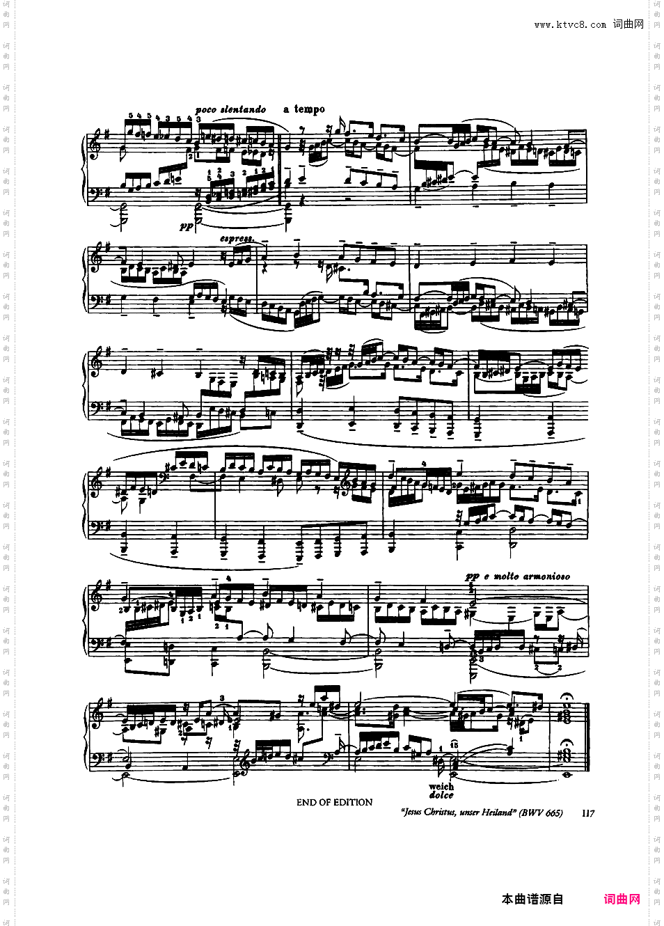 ------改编巴赫作品集------Bach-Busoni Ten Chorale Preludes ed· Dover
