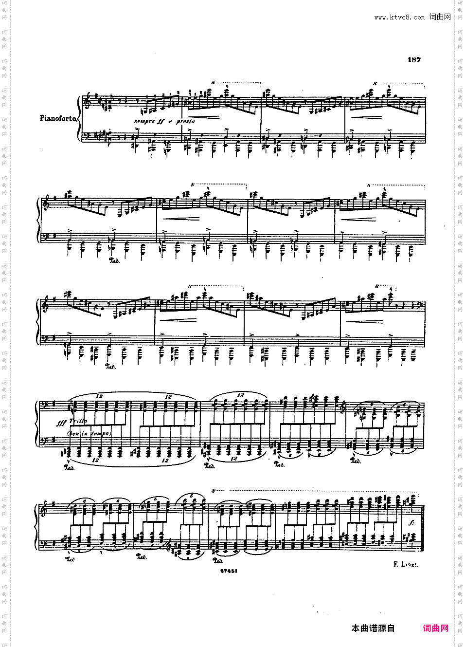 ------改编巴赫作品集------Bach-Busoni Von Der Uebertragung Bach'scher Orgelwerke Auf Das Pianoforte,n5