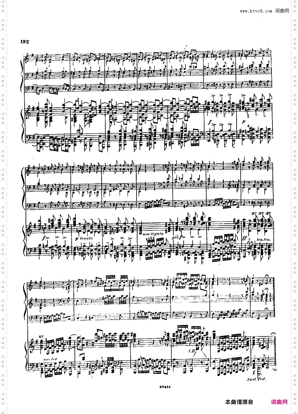------改编巴赫作品集------Bach-Busoni Von Der Uebertragung Bach'scher Orgelwerke Auf Das Pianoforte,n6