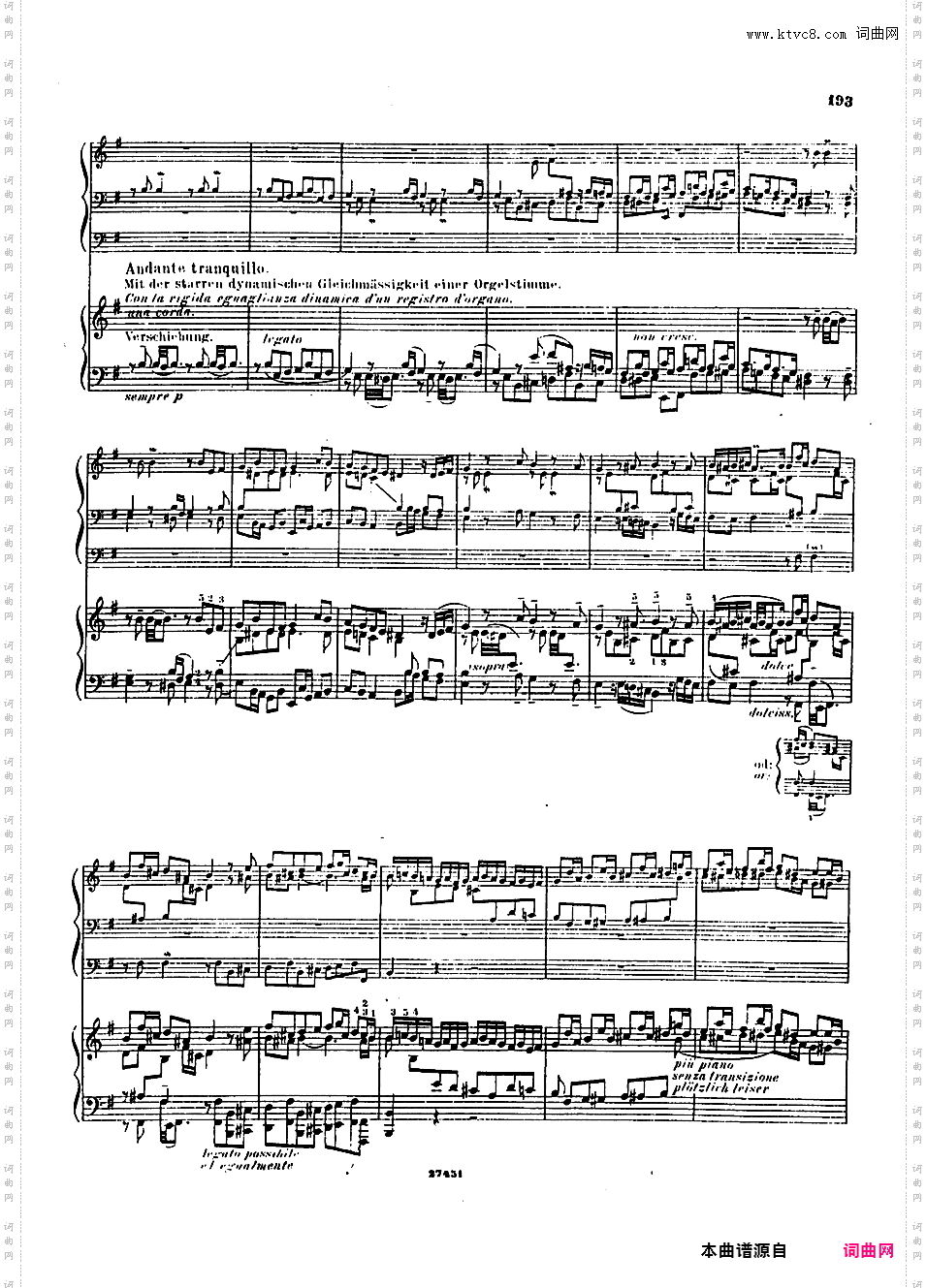 ------改编巴赫作品集------Bach-Busoni Von Der Uebertragung Bach'scher Orgelwer 5