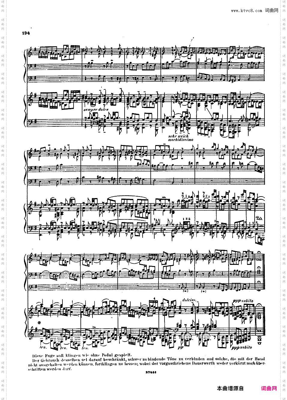 ------改编巴赫作品集------Bach-Busoni Von Der Uebertragung Bach'scher Orgelwer 5