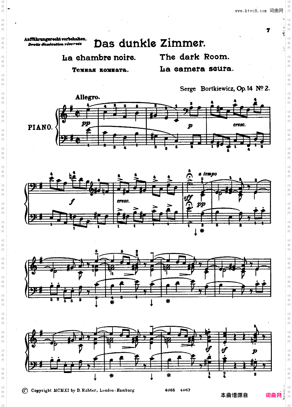 Souvenir d'Enface op14