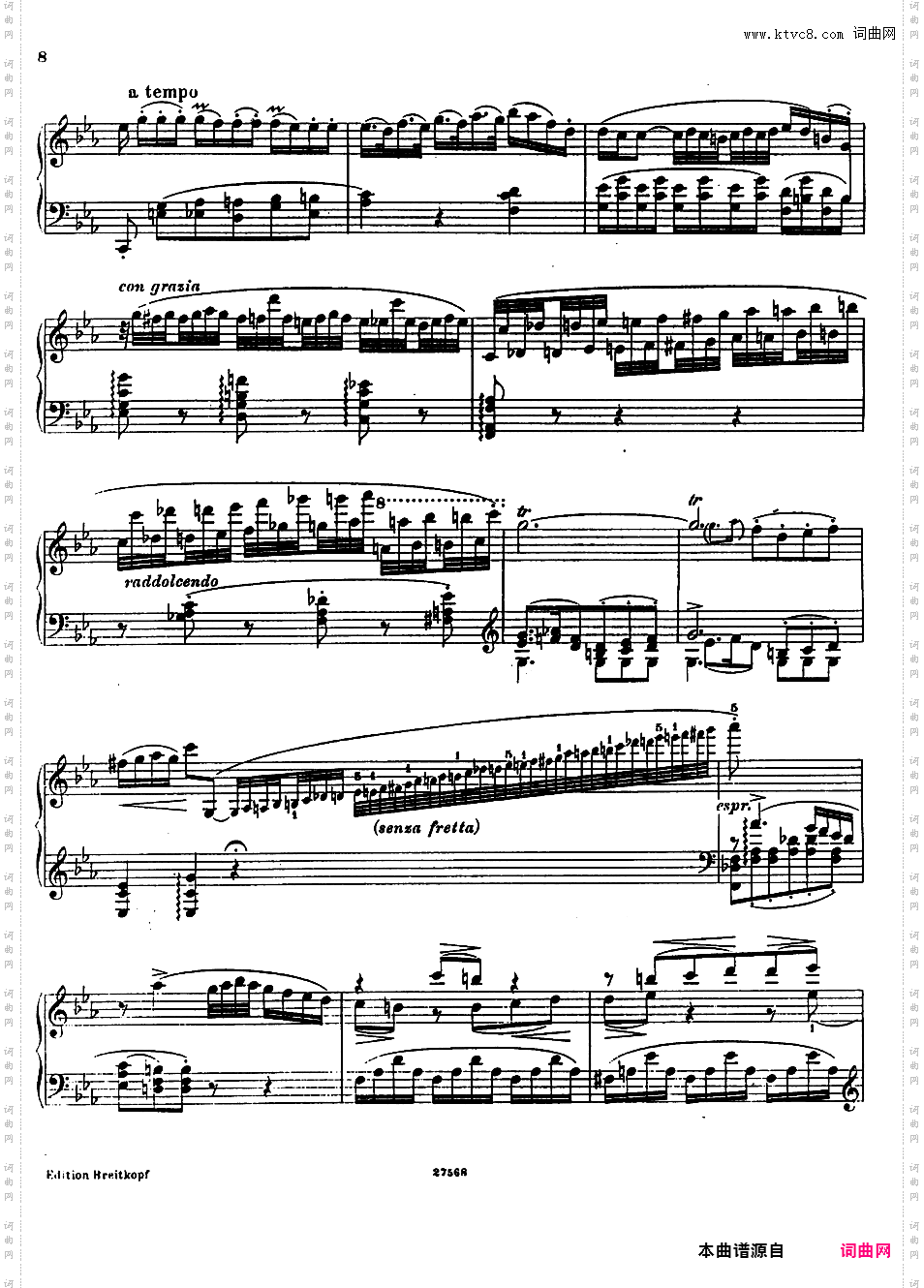 ------改编莫扎特作品集------Mozart-Busoni k271 Andantino