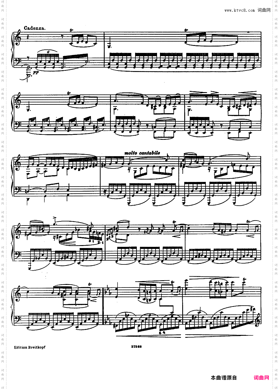 ------改编莫扎特作品集------Mozart-Busoni k271 Andantino