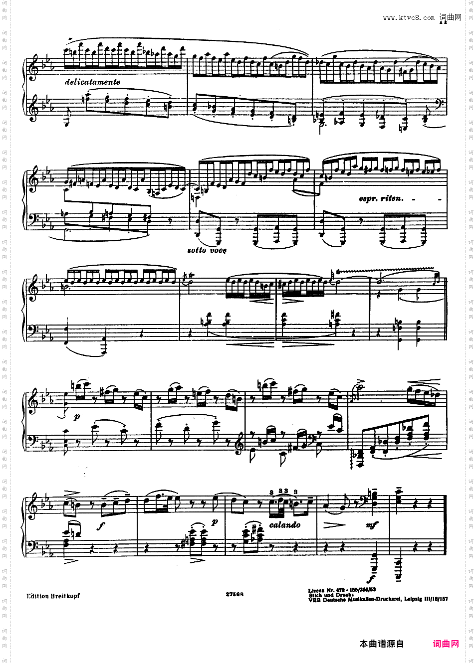 ------改编莫扎特作品集------Mozart-Busoni k271 Andantino