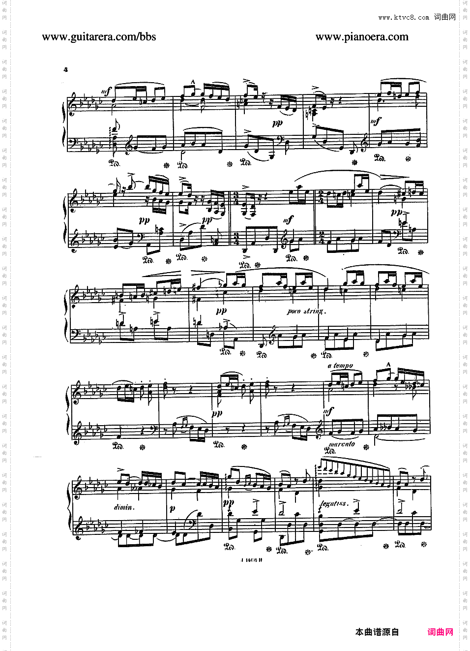 摇篮曲 Berceuse Op·6