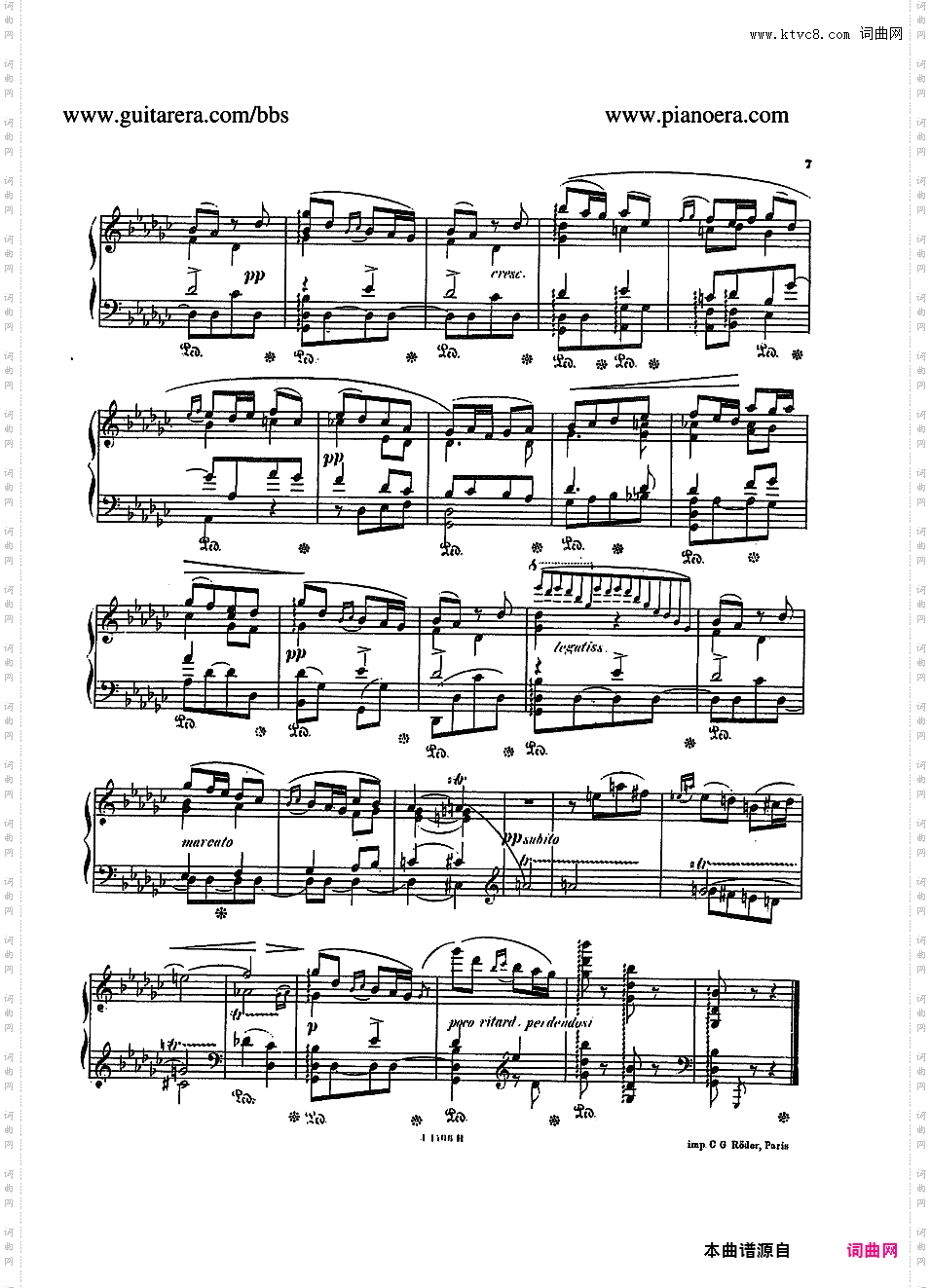 摇篮曲 Berceuse Op·6