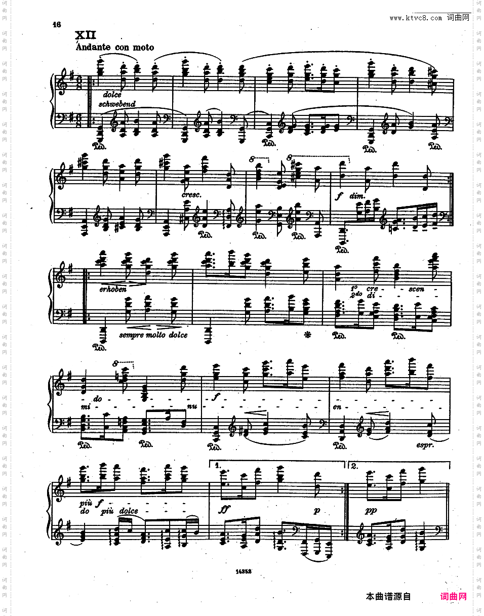 根据莫扎特唐璜改编Kempff Variationen uber ein Thema aus Mozarts Don Juan op10