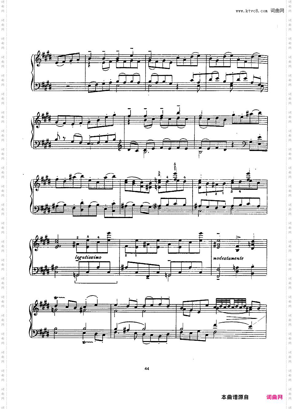 Friedman 改编曲集Bach-Friedman Gavotte
