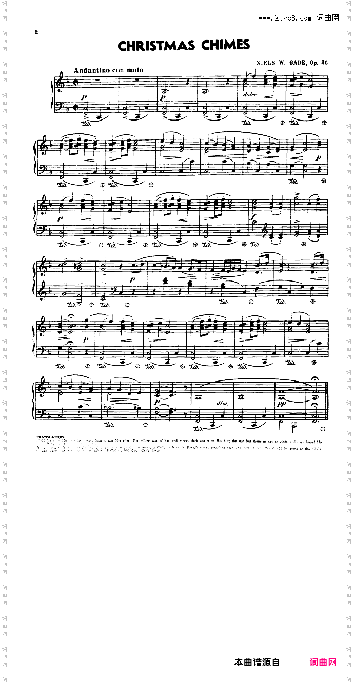 孩子们的**夜 Children's Christmas Eve Op·36