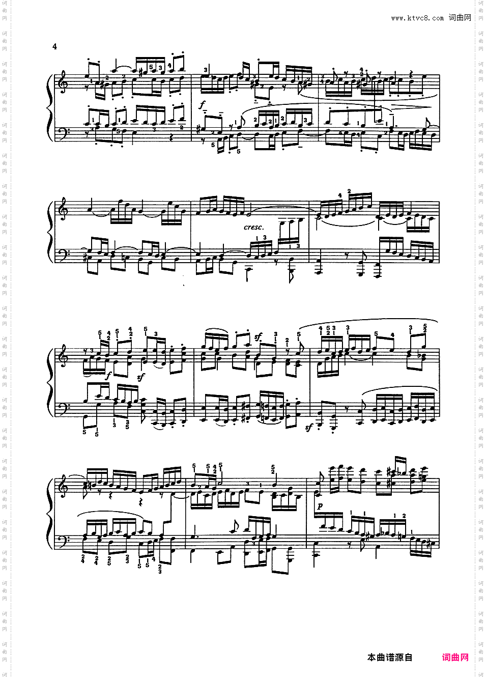 改编巴赫作品 Bach-GraingerBach-Grainger Fugue in a