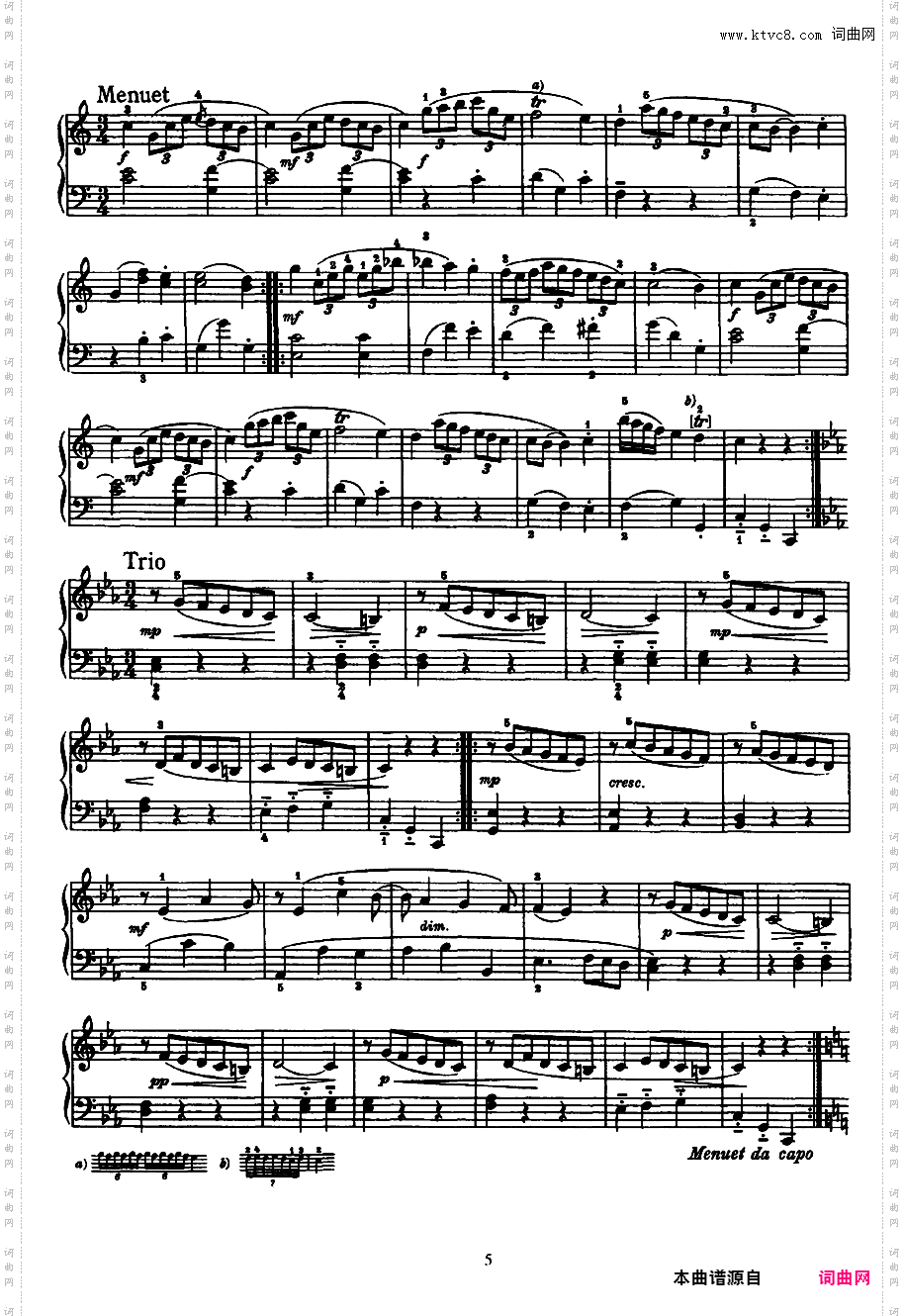 52首钢琴奏鸣曲 52 Piano SonatasPiano Sonata No 1 in C_NoRestriction