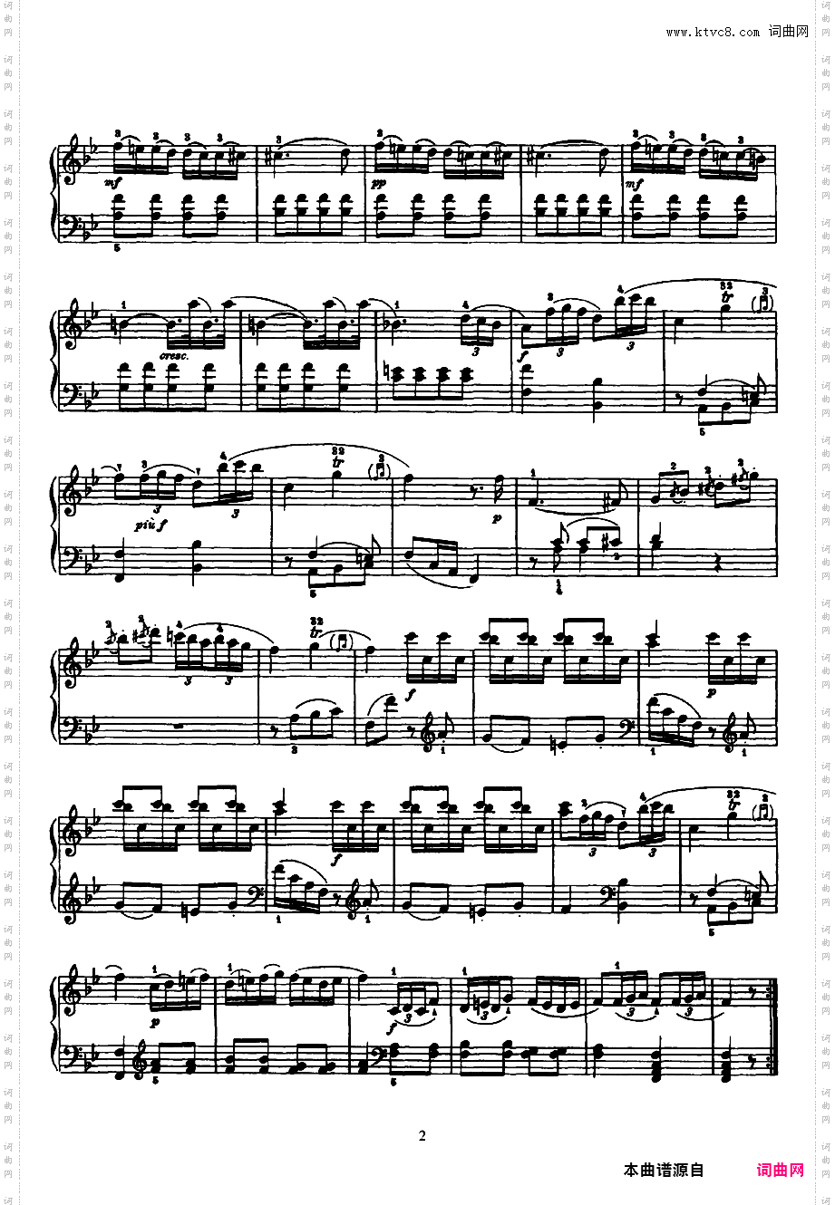 52首钢琴奏鸣曲 52 Piano SonatasPiano Sonata No 2 in Bb_NoRestriction