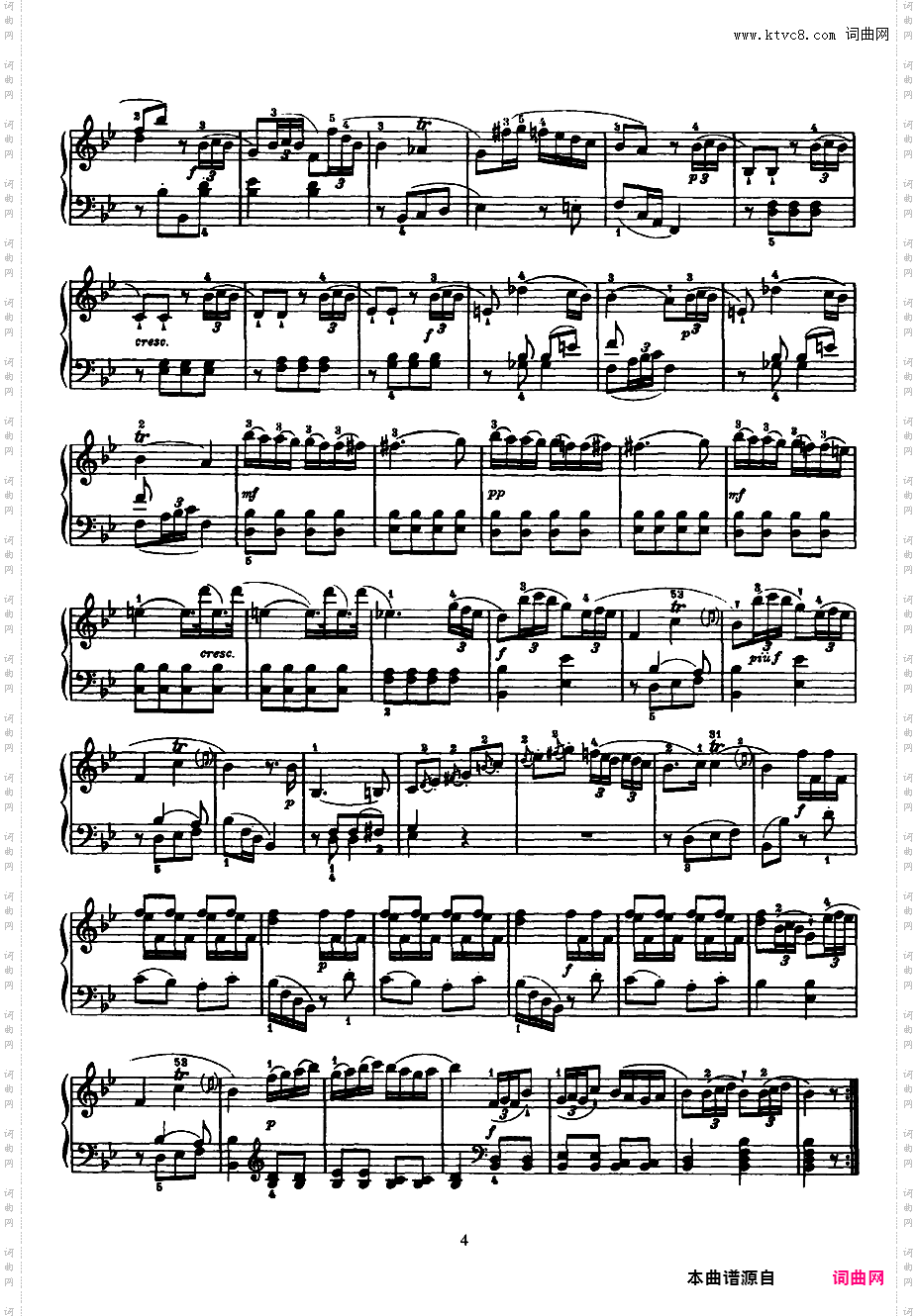 52首钢琴奏鸣曲 52 Piano SonatasPiano Sonata No 2 in Bb_NoRestriction