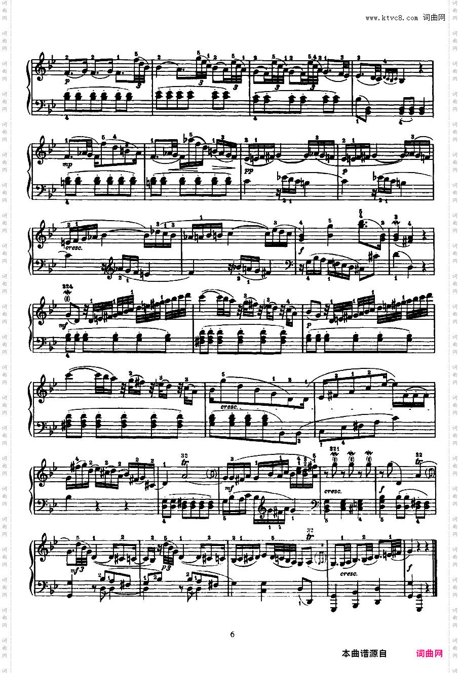 52首钢琴奏鸣曲 52 Piano SonatasPiano Sonata No 2 in Bb_NoRestriction