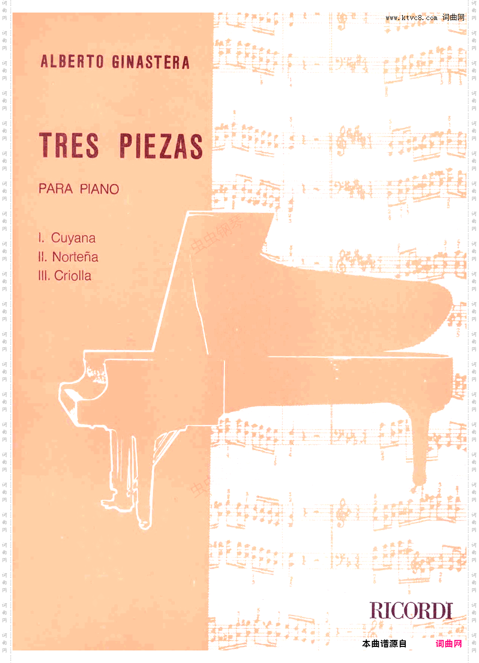 3首小品 Tres Piezas Op·6Ginastera 1941 Three Piezas