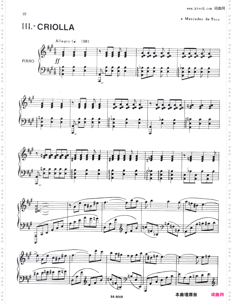 3首小品 Tres Piezas Op·6Ginastera 1941 Three Piezas