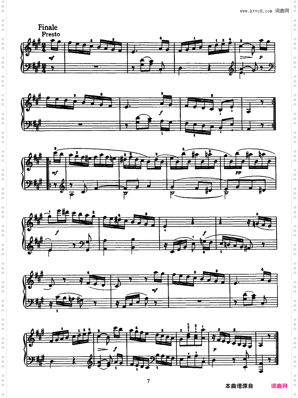 52首钢琴奏鸣曲 52 Piano SonatasPiano Sonata No 26 in A_NoRestriction