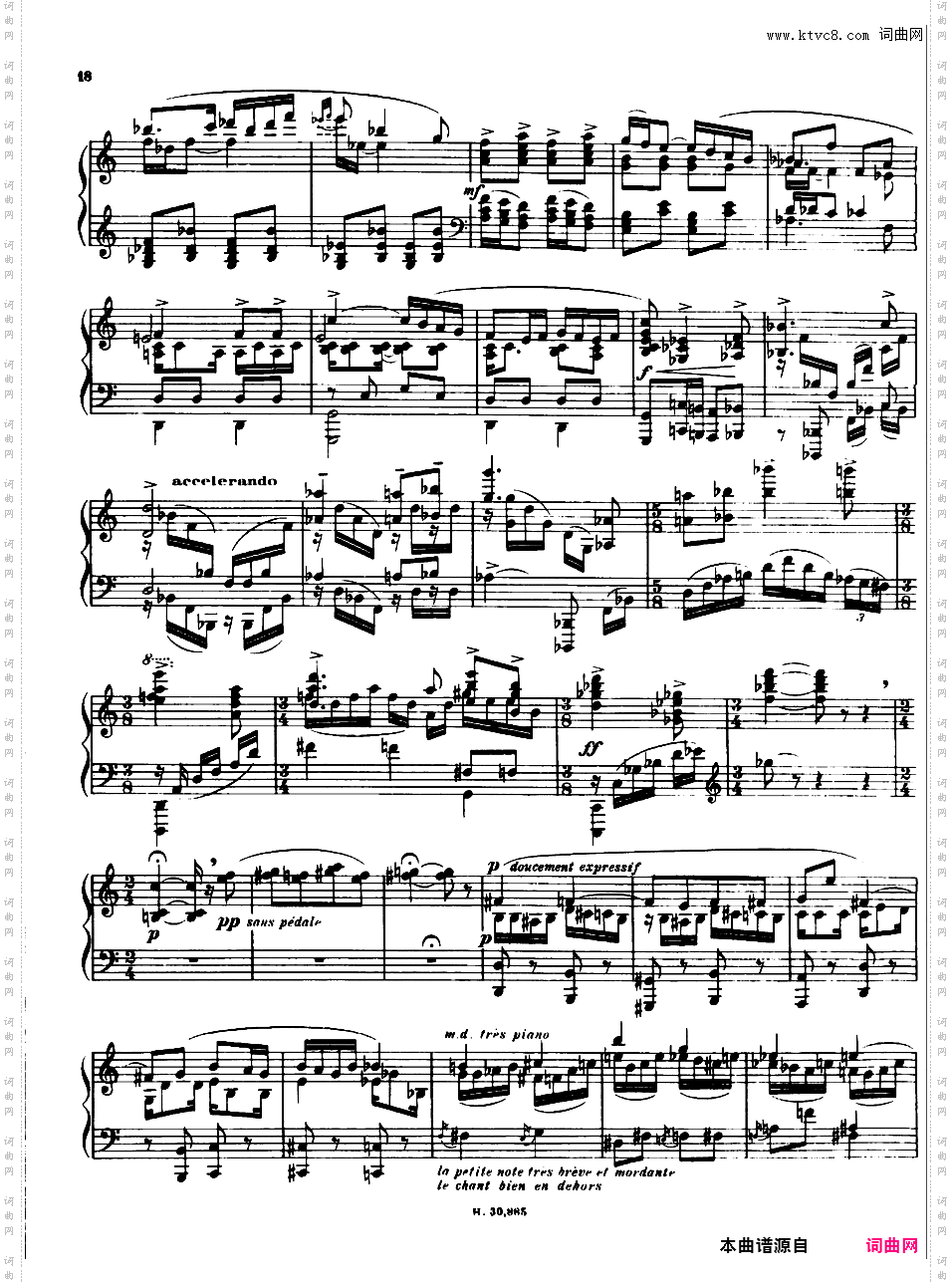 八首夜曲Eight NocturnesPoulenc Nocturne 6
