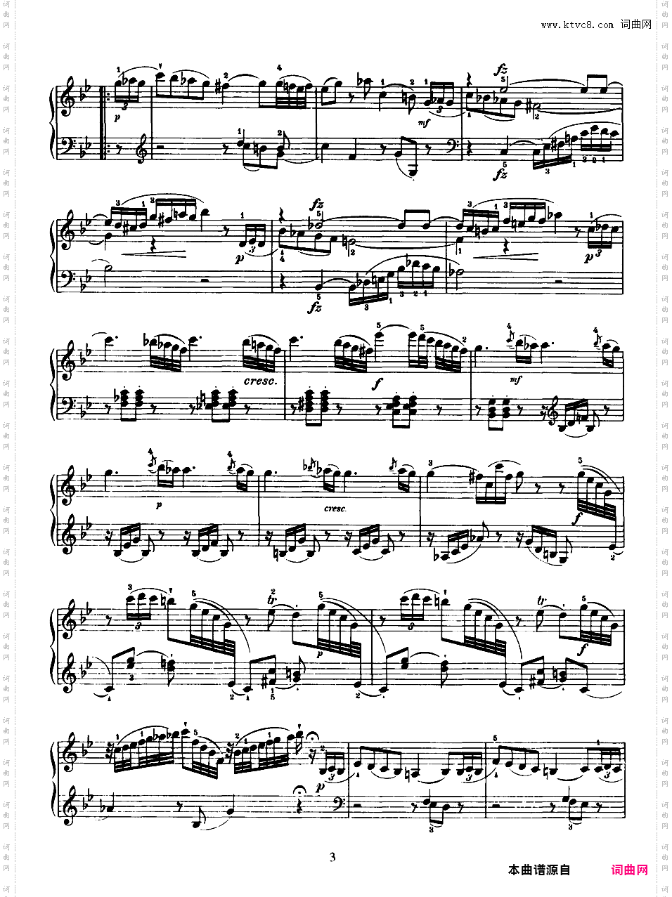 52首钢琴奏鸣曲 52 Piano SonatasPiano Sonata No 44 in g_NoRestriction