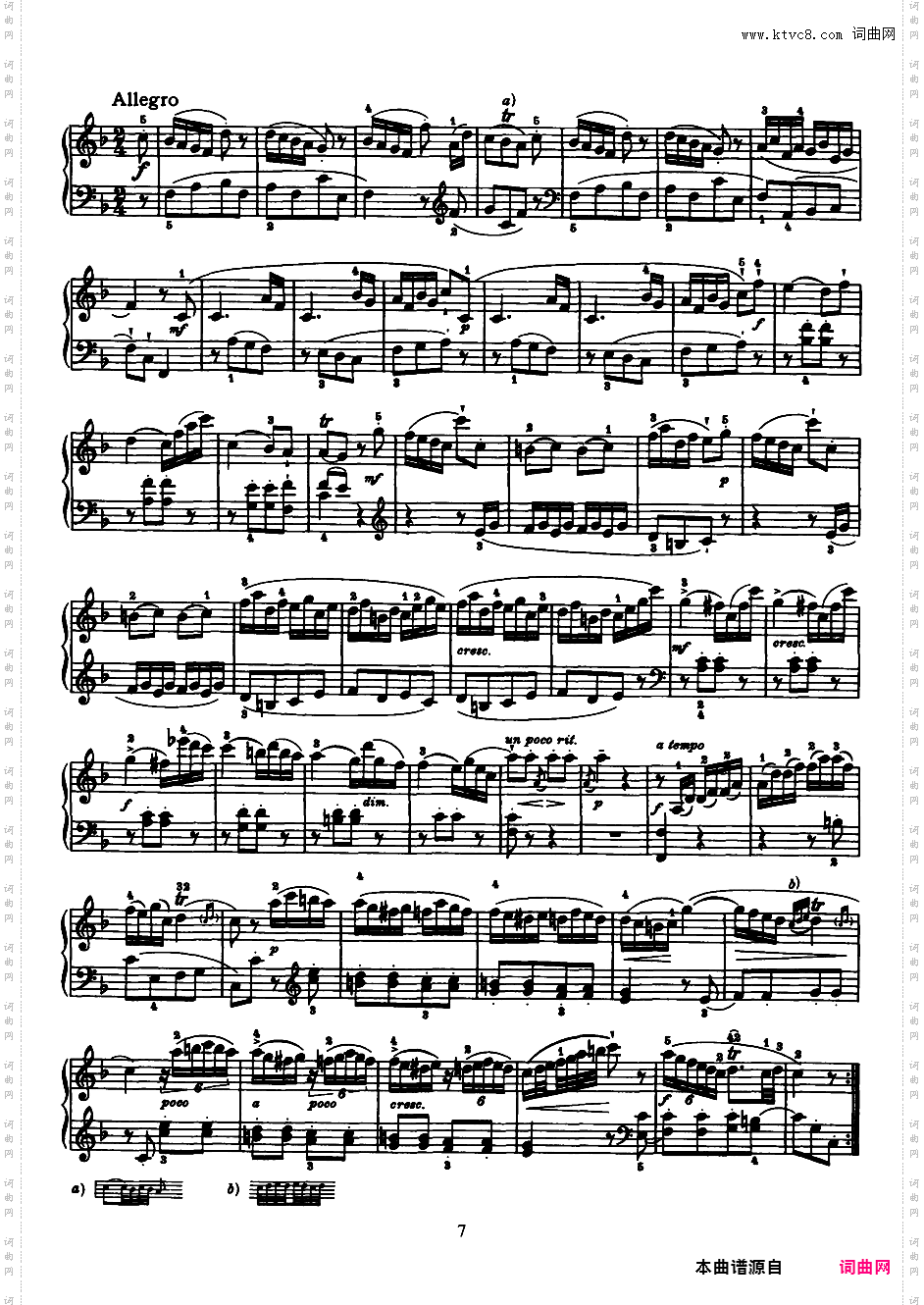 52首钢琴奏鸣曲 52 Piano SonatasPiano Sonata No 47 in F_NoRestriction