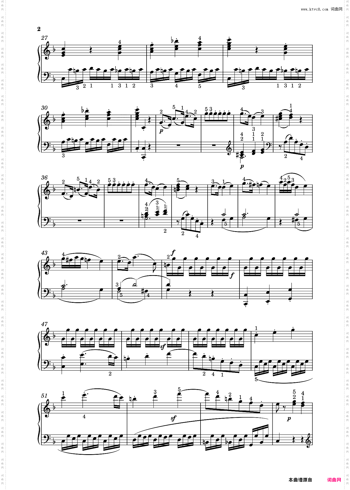 钢琴奏鸣曲KV547a