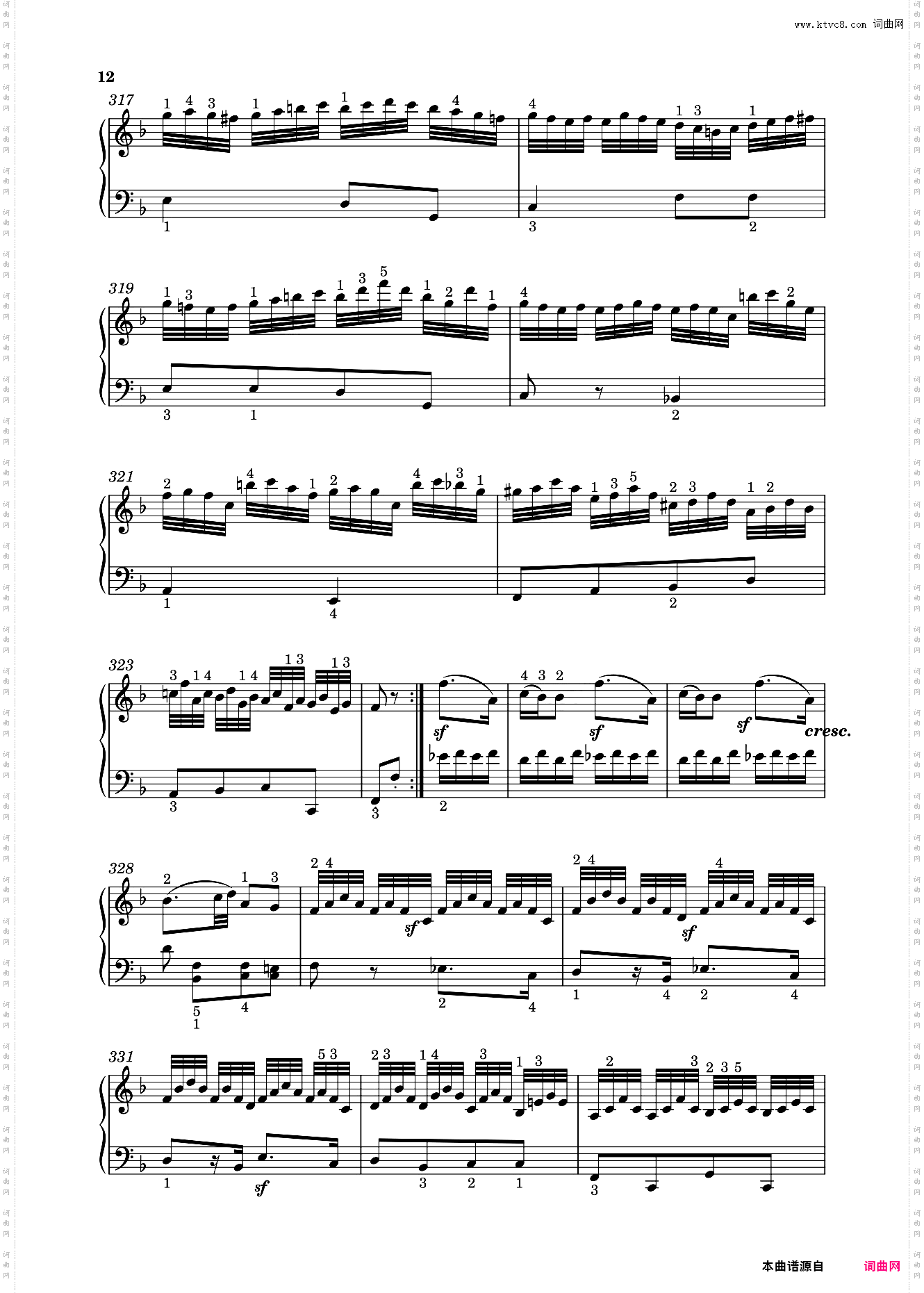 钢琴奏鸣曲KV547a