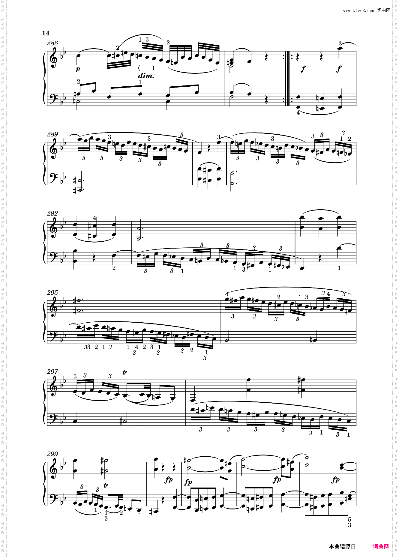 钢琴奏鸣曲KV533