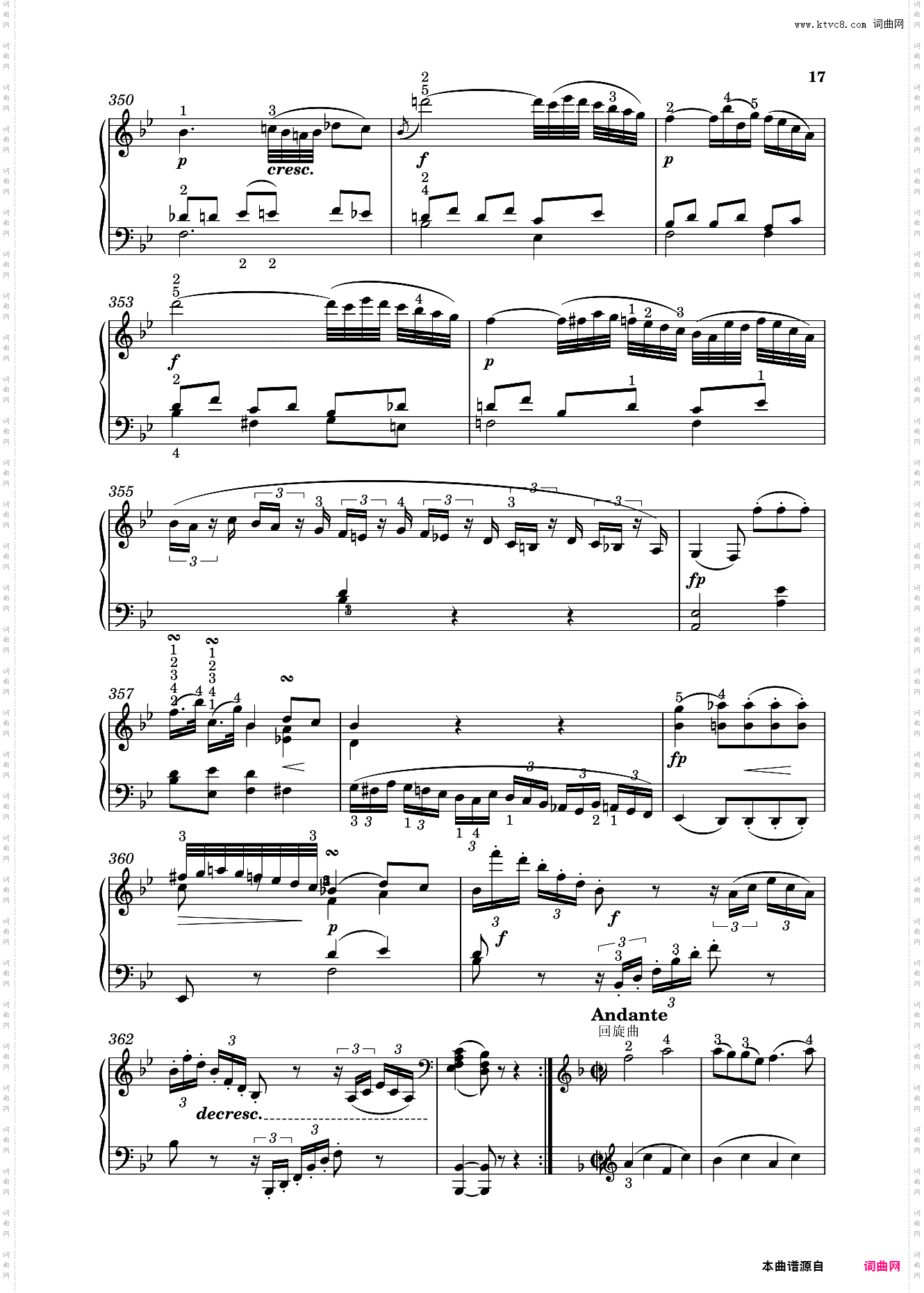 钢琴奏鸣曲KV533