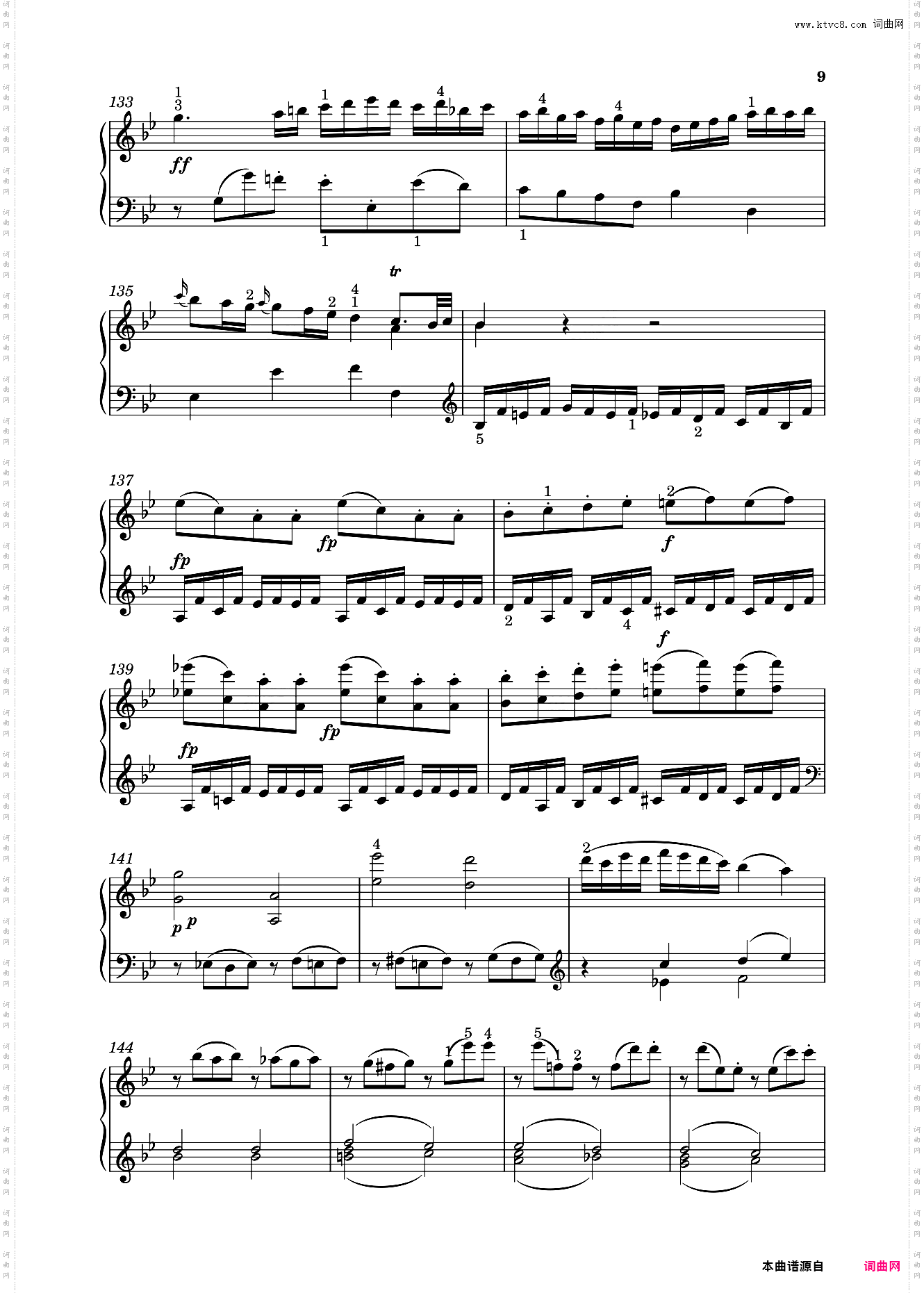 钢琴奏鸣曲KV333