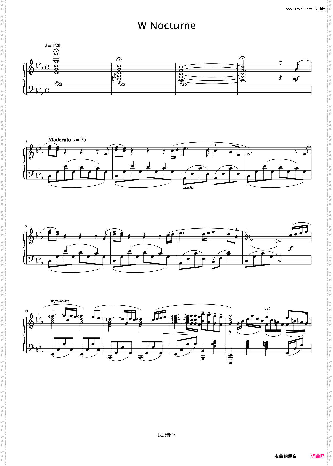 W Nocturne《久石让钢琴作品精选集》