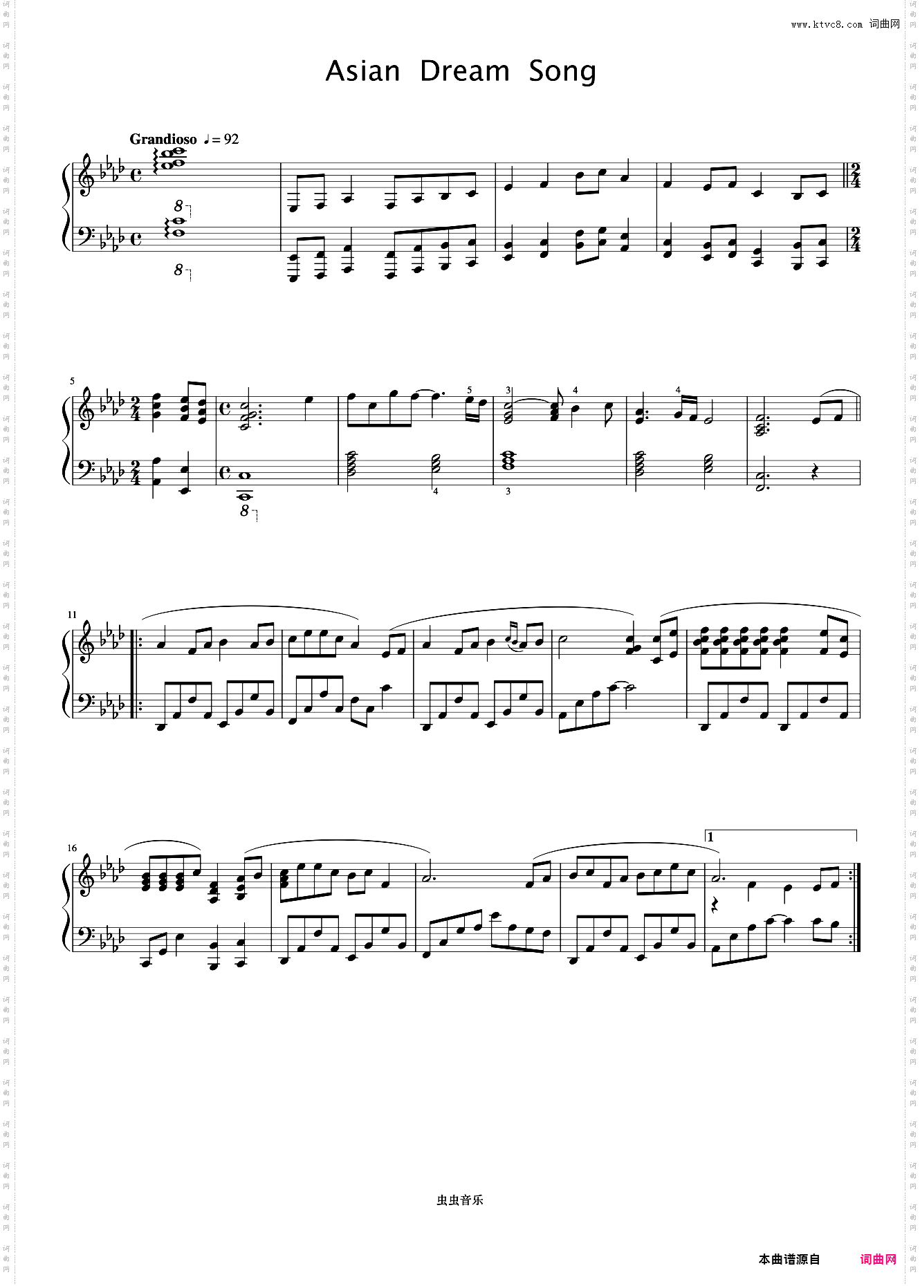 Asian Dream Song《久石让钢琴作品精选集》