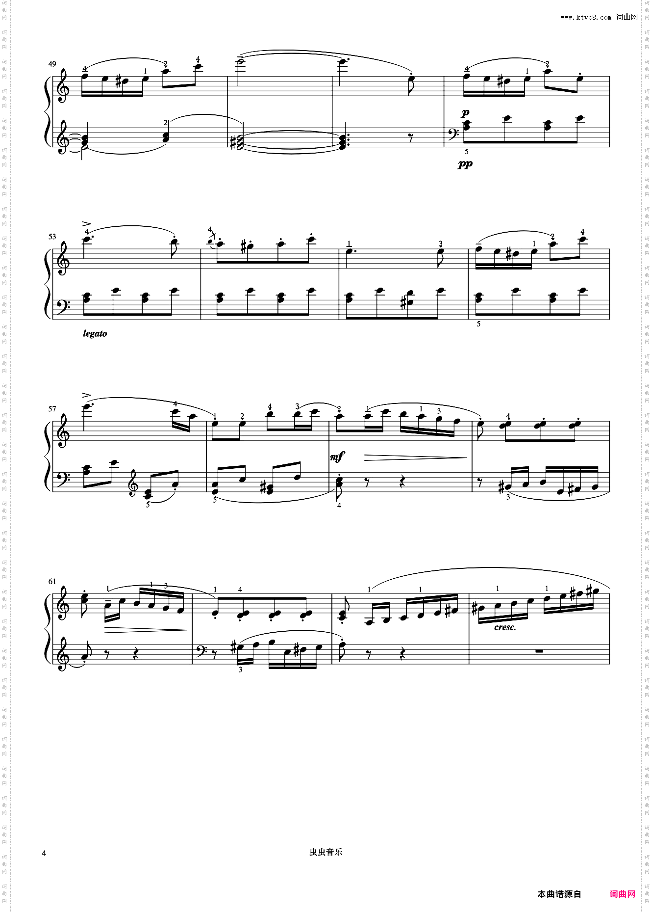 小奏鸣曲 Op·55 No·3 第二乐章《小奏鸣曲集》